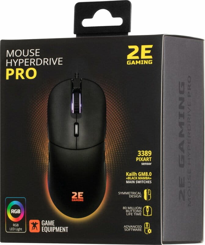 Мишка 2E Gaming HyperDrive Pro RGB Black (2E-MGHDPR-BK)