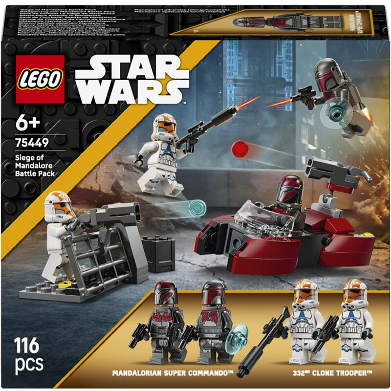 Конструктор LEGO Star Wars Боевой комплект Осада Мандалора (75449)
