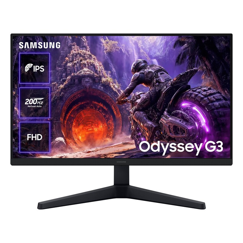 Монiтор Samsung 24" Odyssey G3 LS24HG300 (LS24HG300EIXUA) VA Black 180Hz