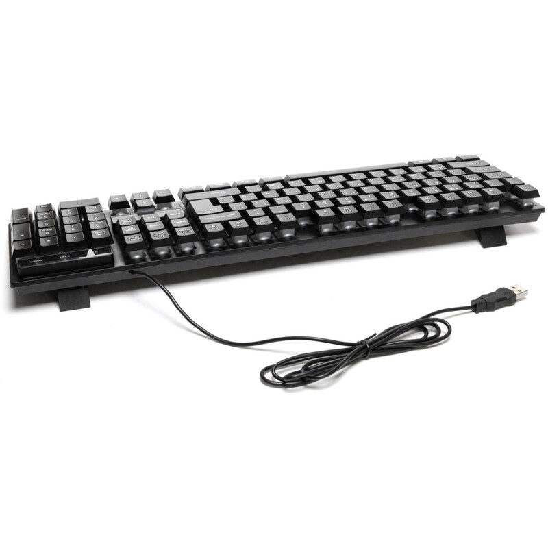 Клавіатура Holmer RGB Backlight USB UA Black (K-01GS)