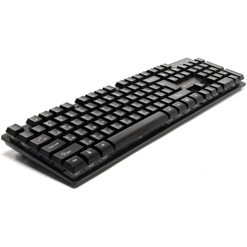 Клавіатура Holmer RGB Backlight USB UA Black (K-01GS)