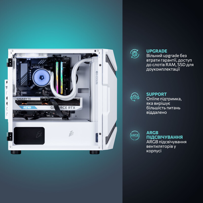 Ігровий комп`ютер ASGARD GAMER RTX 5070 Ti / Ryzen 7 7800X3D / DDR5 32GB / SSD 1TB (ASG-G-5070T-7879)