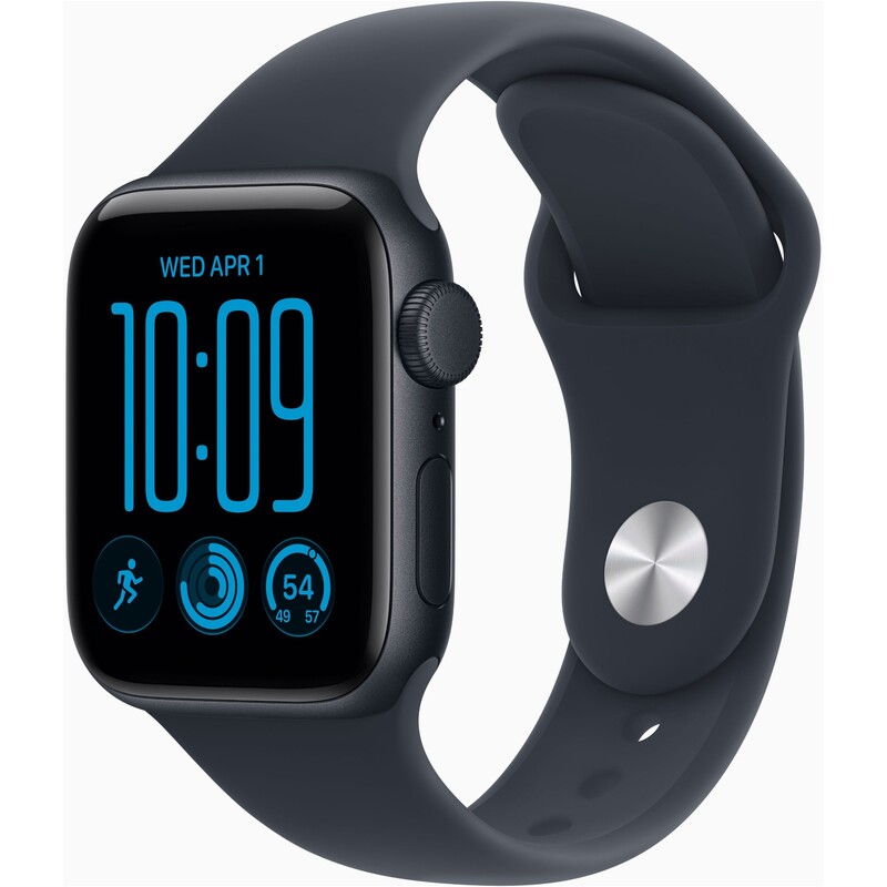 Смарт-годинник Apple Watch SE 3 GPS 40mm Midnight Aluminium Case with Navy Blue Sport Band - S/M (MJKY4RK/A)