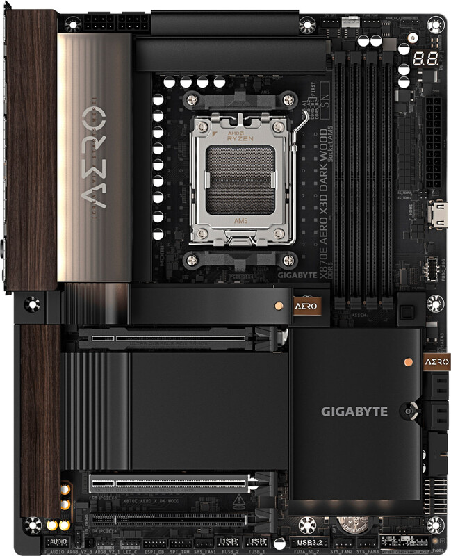 Материнська плата Gigabyte X870E Aero X3D DK Wood Socket AM5