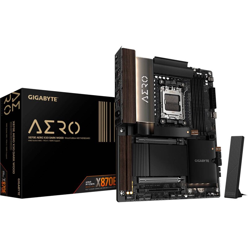 Материнська плата Gigabyte X870E Aero X3D DK Wood Socket AM5