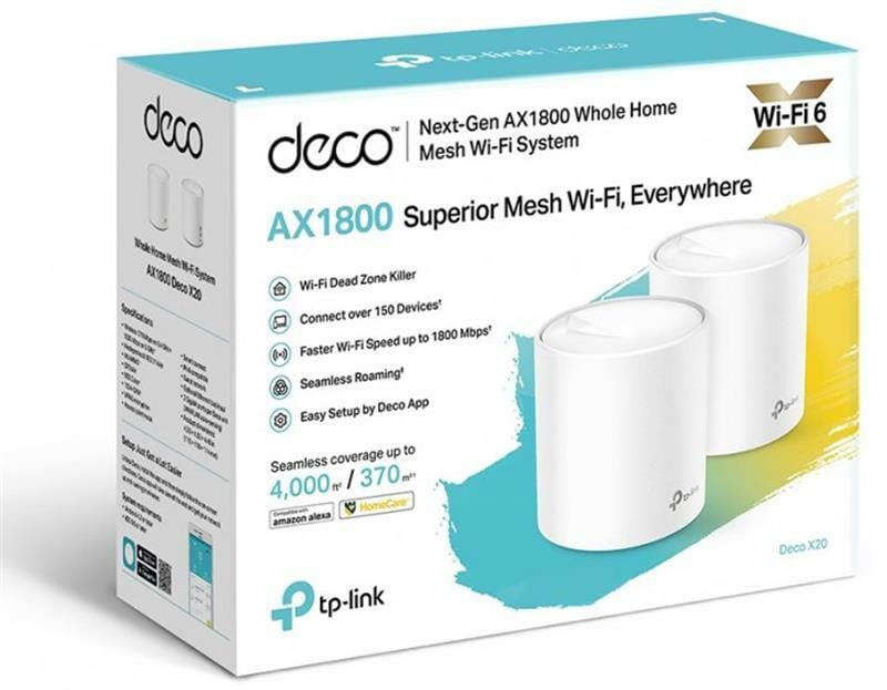 WiFi Mesh система TP-Link Deco X20 2-pack