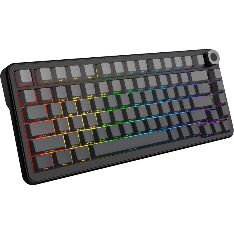 Клавіатура бездротова Ajazz AK820 Max Plus White Birch Switch Black Gradient (AK820-MAX-WB-S-G)