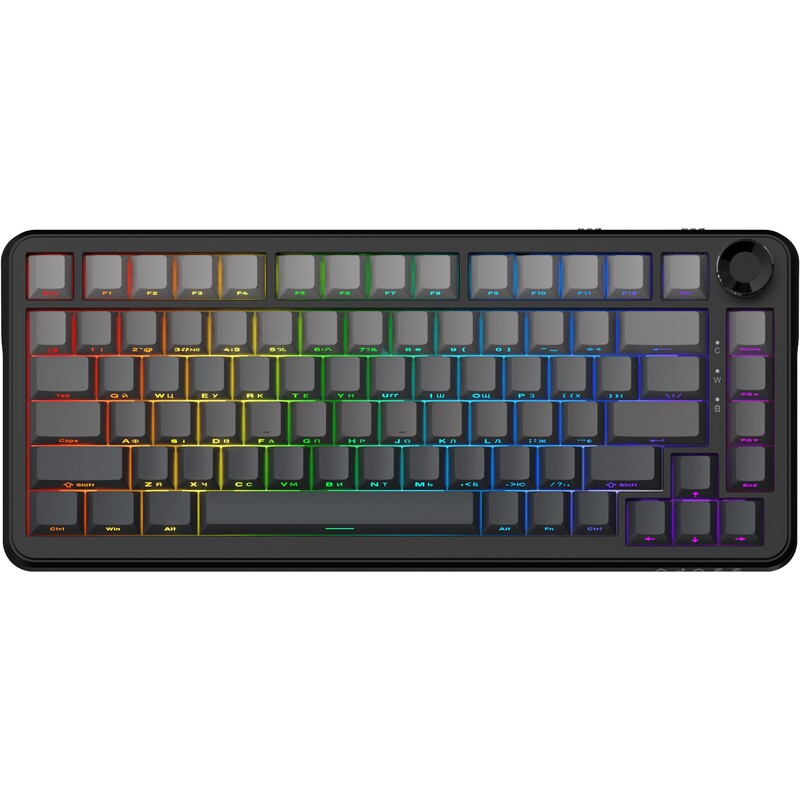 Клавіатура бездротова Ajazz AK820 Max Plus White Birch Switch Black Gradient (AK820-MAX-WB-S-G)