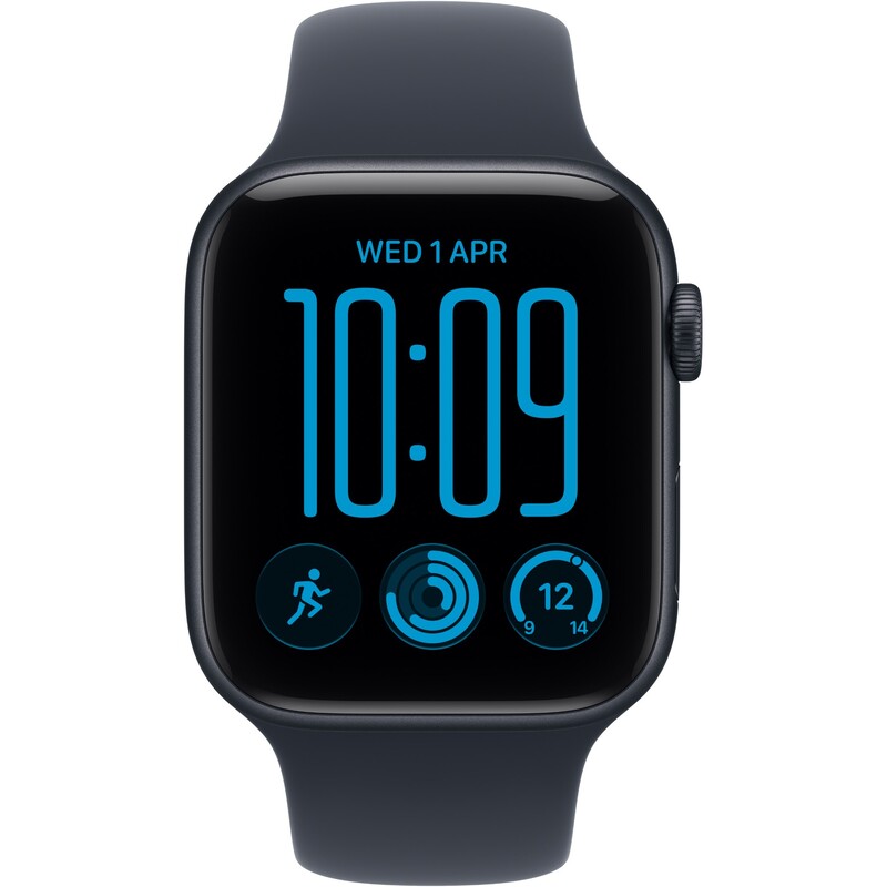 Смарт-годинник Apple Watch SE 3 GPS + Cellular 40mm Midnight Aluminium Case with Navy Blue Sport Band - S/M (MJLG4RK/A)