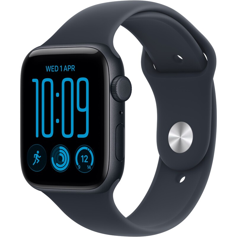 Смарт-годинник Apple Watch SE 3 GPS + Cellular 40mm Midnight Aluminium Case with Navy Blue Sport Band - S/M (MJLG4RK/A)