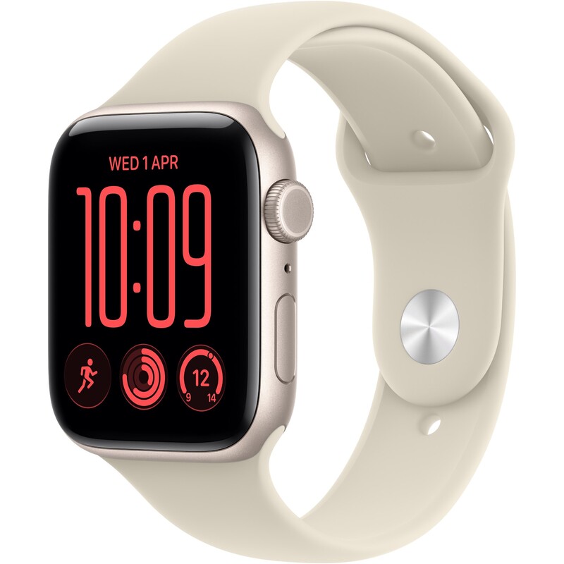 Смарт-годинник Apple Watch SE 3 GPS + Cellular 40mm Starlight Aluminium Case with Sand Sport Band - S/M (MJLC4RK/A)