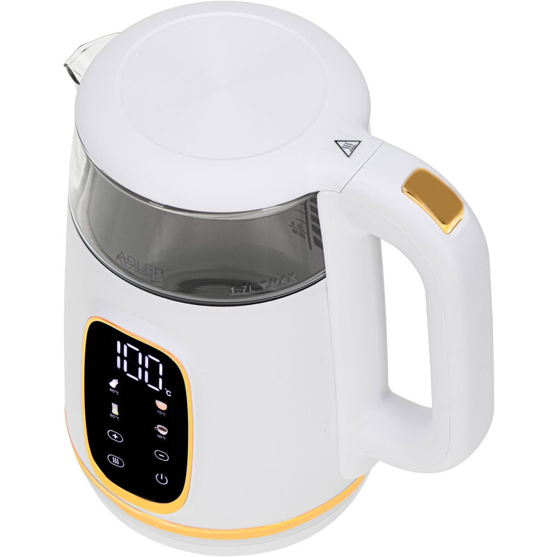 Электрочайник Adler AD 1305 White/Gold