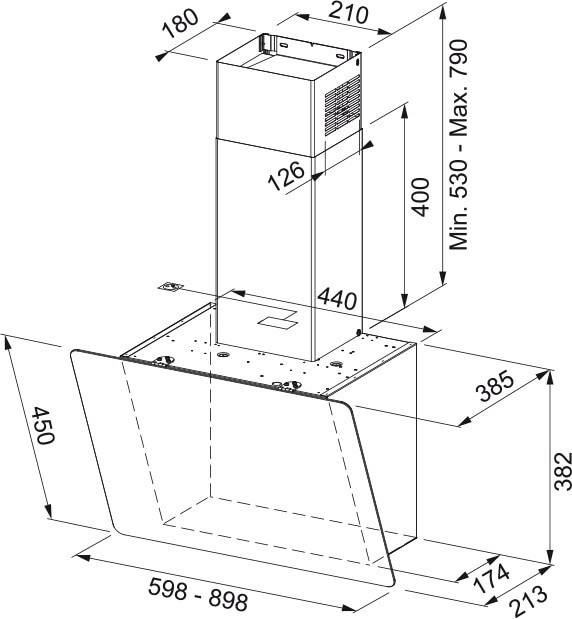 Витяжка Franke Smart Vertical 2.0 FPJ 915 V BK/DG (330.0573.295)