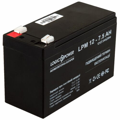 Photos - UPS Battery Logicpower Акумуляторна батарея  12V 7.5AH  AGM LP3864 (LPM 12 - 7,5 AH)