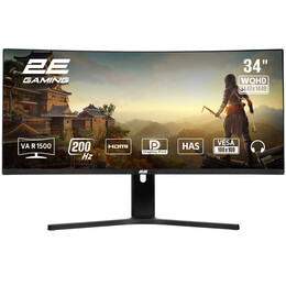 Монітор 34" 2E Gaming R3426B (2E-R3426B-01.UA) VA Black Curved 200Hz