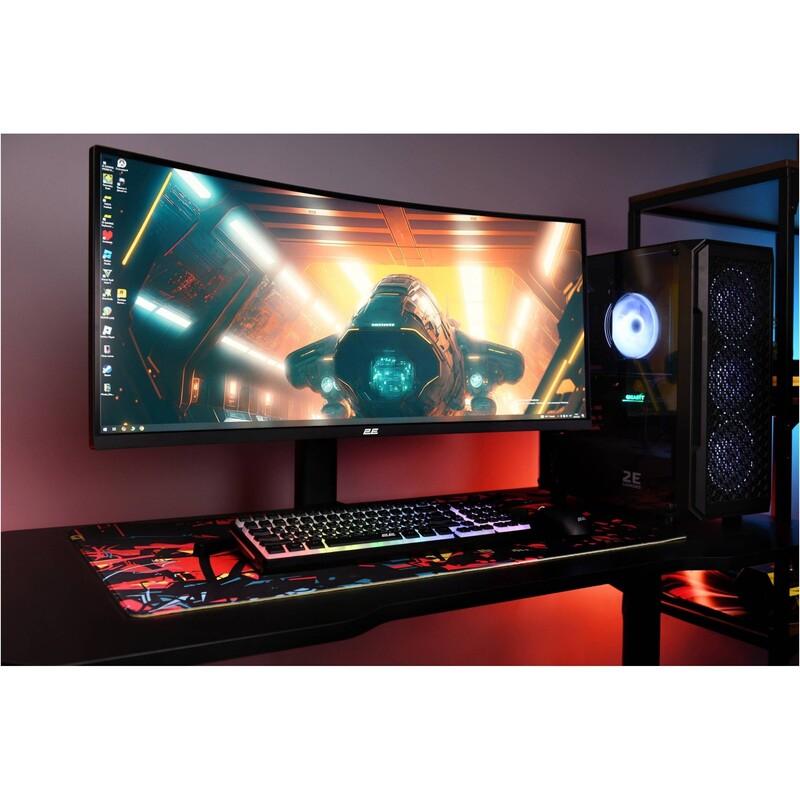 Монитор 34" 2E Gaming R3426B (2E-R3426B-01.UA) VA Black Curved 200Hz