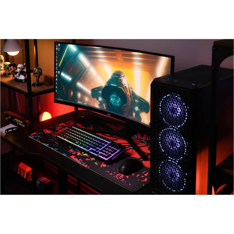Монитор 34" 2E Gaming R3426B (2E-R3426B-01.UA) VA Black Curved 200Hz