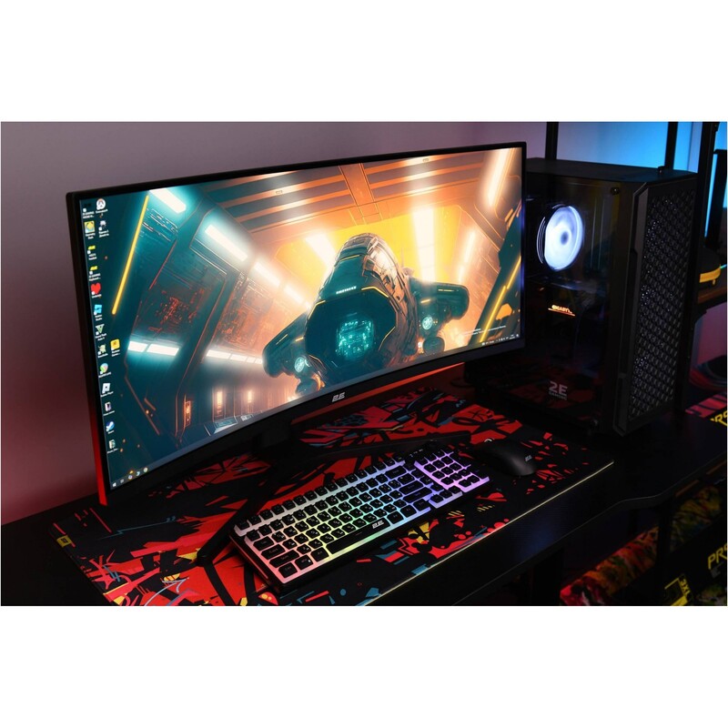Монитор 34" 2E Gaming R3426B (2E-R3426B-01.UA) VA Black Curved 200Hz