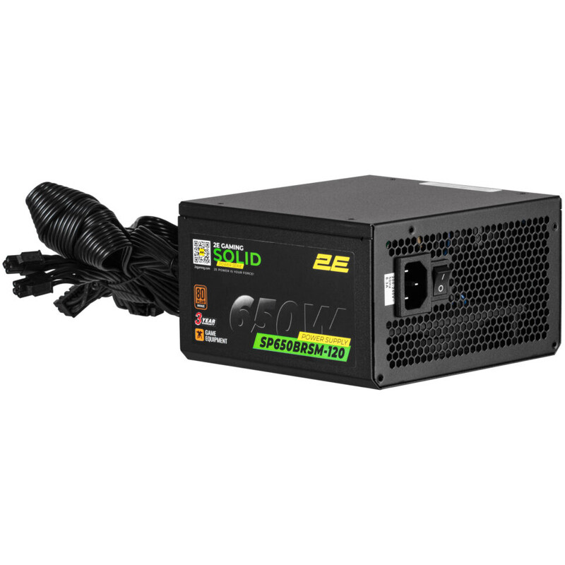 Блок живлення 2E Gaming Solid Power (2E-SP650BRSM-120) 650W