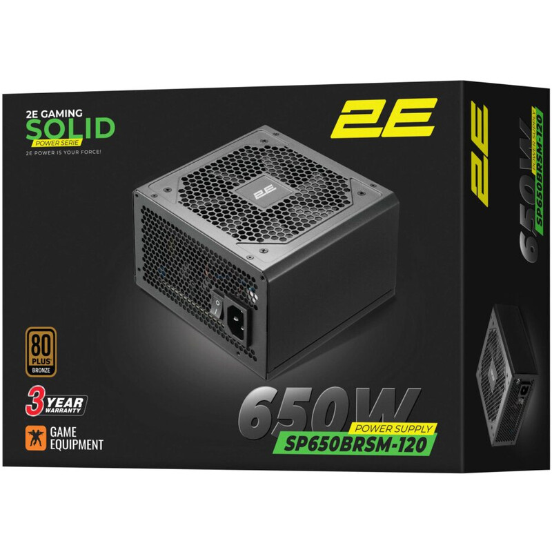 Блок живлення 2E Gaming Solid Power (2E-SP650BRSM-120) 650W