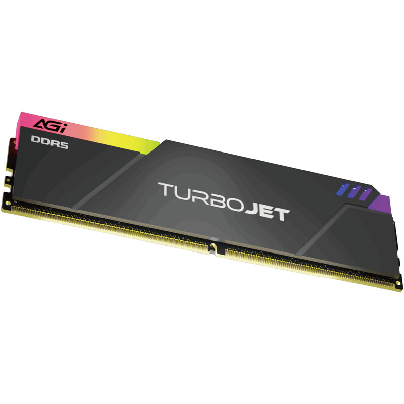 Модуль пам`яті DDR5 16GB/6000 AGI TurboJet Black RGB (AGI6APC16UD858-SR)