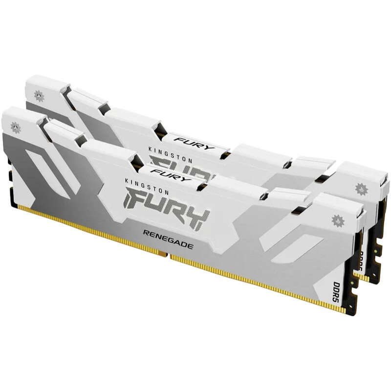 Модуль пам`яті DDR5 2х24GB/8000 Kingston Fury Renegade White (KF580C38RWK2-48)