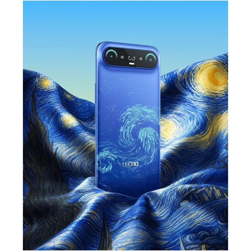 Смартфон Tecno Camon Slim (CN6c) 8/128GB Van Gogh Blue (4894947136016)