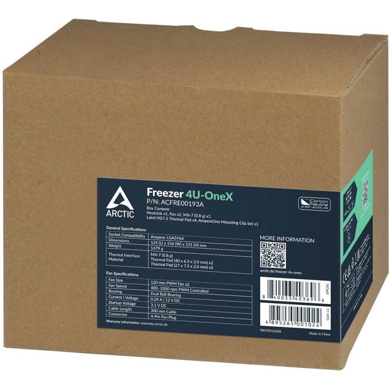Кулер процесорний Arctic Freezer 4U-OneX Black (ACFRE00193A)
