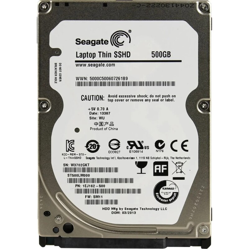 Накопитель HDD 2.5" SATA  500Gb Seagate Laptop Thin SSHD 64MB 5400rpm (ST500LM000)