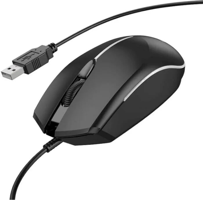 Миша Borofone BG10 Soaring Black (6941991102745)