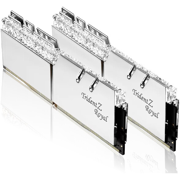 Модуль пам`ятi DDR4 2х16GB/3200 G.Skill Trident Z RGB Royal Silver (F4-3200C16D-32GTRS)
