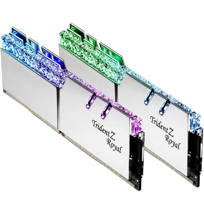 Модуль пам`ятi DDR4 2х16GB/3200 G.Skill Trident Z RGB Royal Silver (F4-3200C16D-32GTRS)