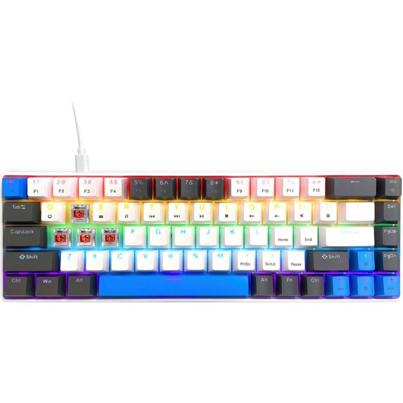 Клавиатура Media-Tech MT1259 Red Core MX60 White (MT1259)