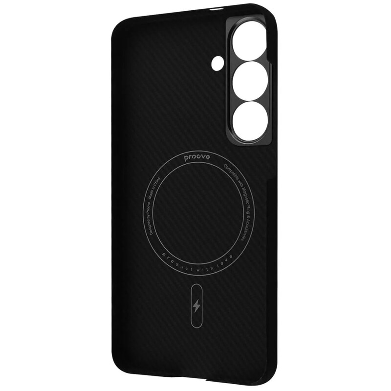 Чохол-накладка Proove Carbon Slim with Magnetic Ring для Samsung Galaxy S25 Plus Black (2003000202212)