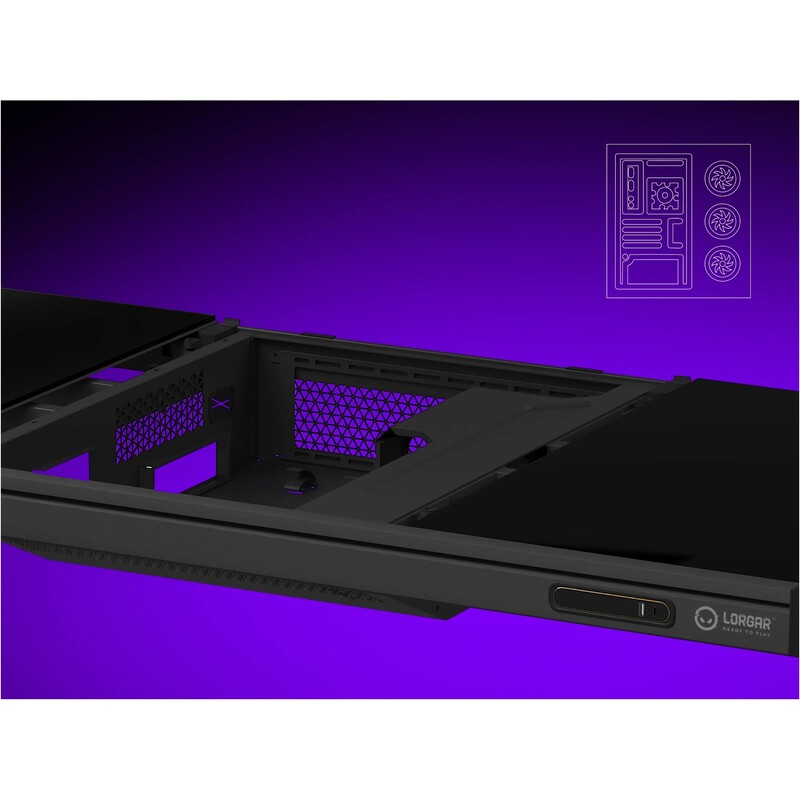 Геймерський стіл Lorgar DE90W Wood Black (LRG-DE90W)