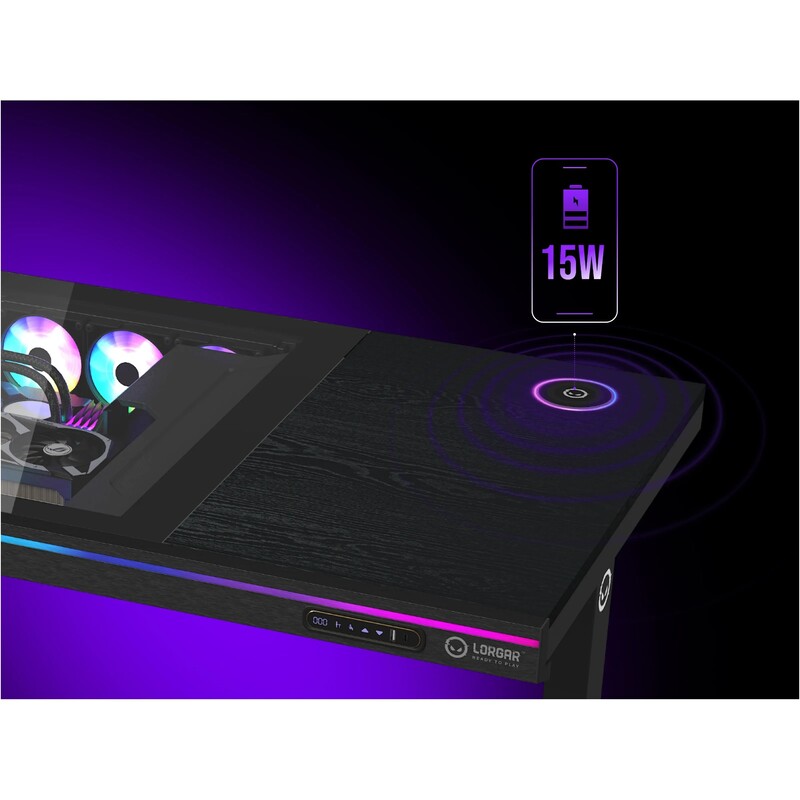Геймерський стіл Lorgar DE90W Wood Black (LRG-DE90W)