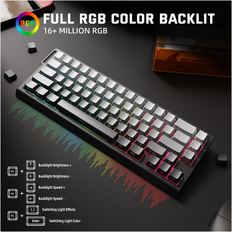 Клавіатура Attack Shark X68 Pro HE Moonlit Night (X68PROHEML_AS)