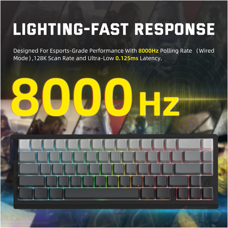 Клавіатура Attack Shark X68 Pro HE Moonlit Night (X68PROHEML_AS)