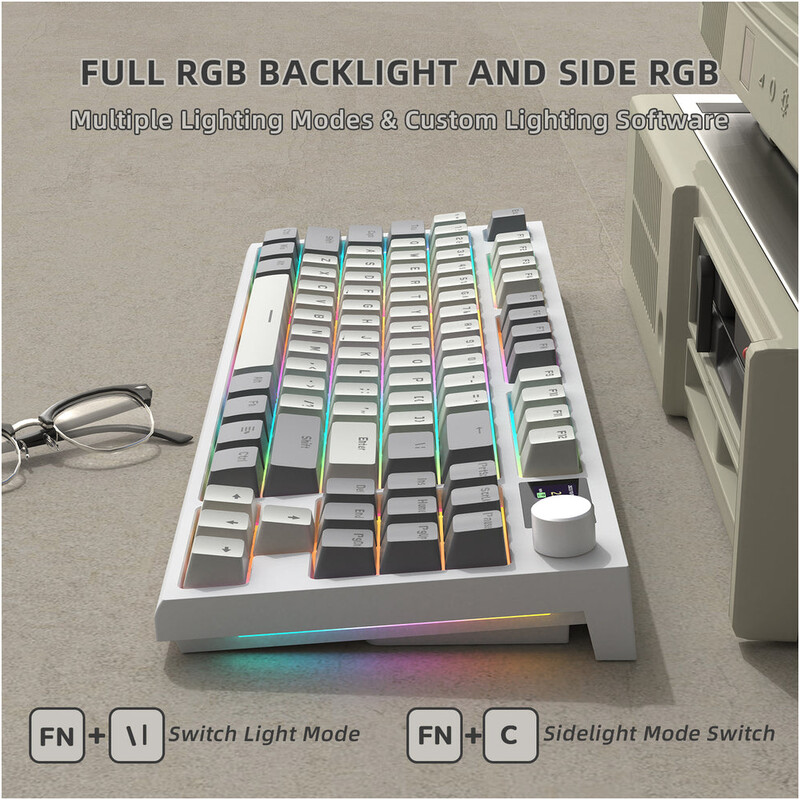 Клавиатура Attack Shark K86 Business Gray (K86BG_AS)