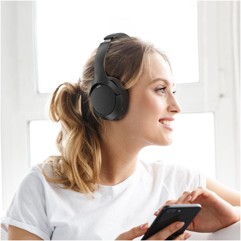 Bluetooth-гарнітура Acefast H6 ANC Black (6974316283683)