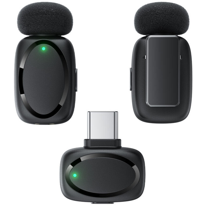 Микрофон Acefast R2 Dual-mic Type-C Black (6974316284901)