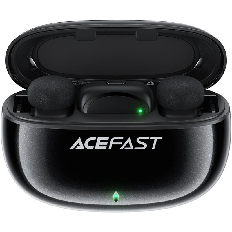 Микрофон Acefast R2 Dual-mic Type-C Black (6974316284901)