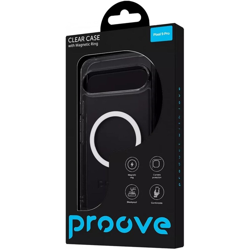 Чохол-накладка Proove Crystal Case with Magnetic Ring для Google Pixel 9/Pixel 9 Pro Transparent (2003000258943)