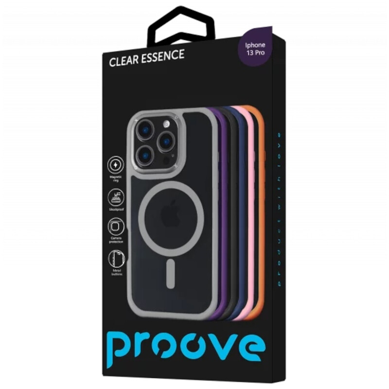 Чохол-накладка Proove Crystal Case with Magnetic Ring для iPhone 13 Pro Deep Purple (2003000223095)