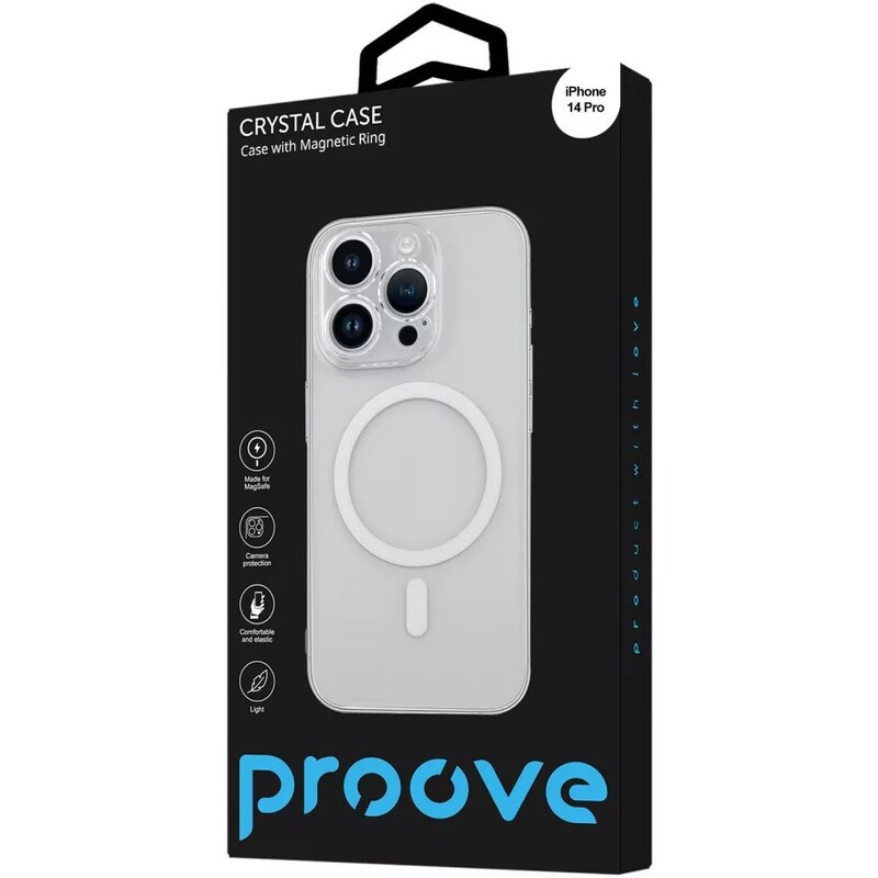 Чохол-накладка Proove Crystal Case with Magnetic Ring для iPhone 14 Pro Brilliance (2001001868222)