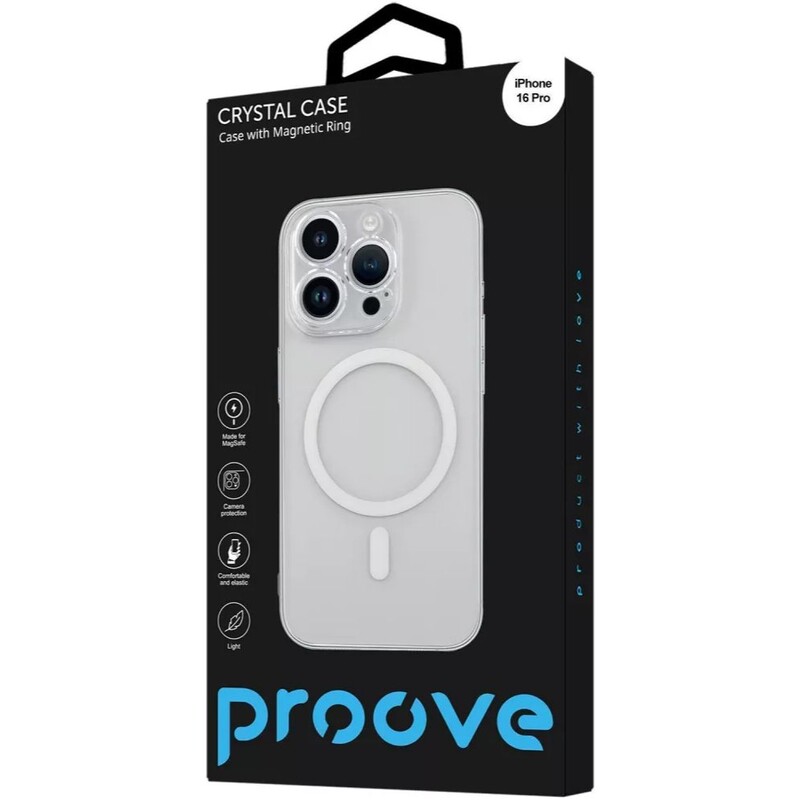 Чохол-накладка Proove Crystal Case with Magnetic Ring для iPhone 16 Pro Brilliance (2003000280876)
