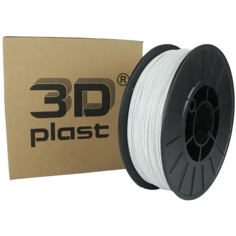 PETG-пластик 3Dplast для 3D-принтера 1.75 мм 0.85 кг, White (3DPTG17508WT)