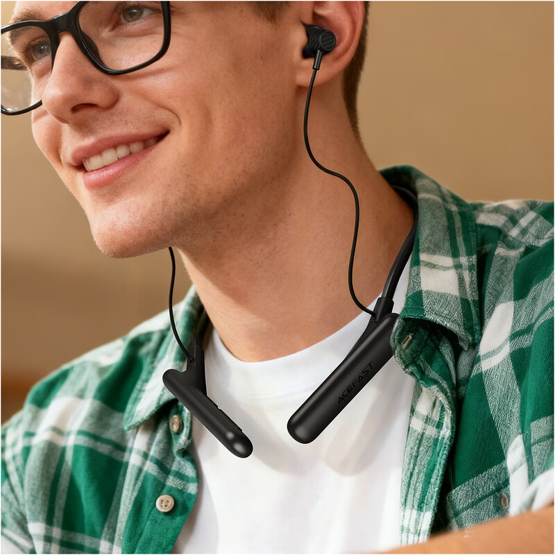 Bluetooth-гарнітура Acefast N8 Black (6974316286158)