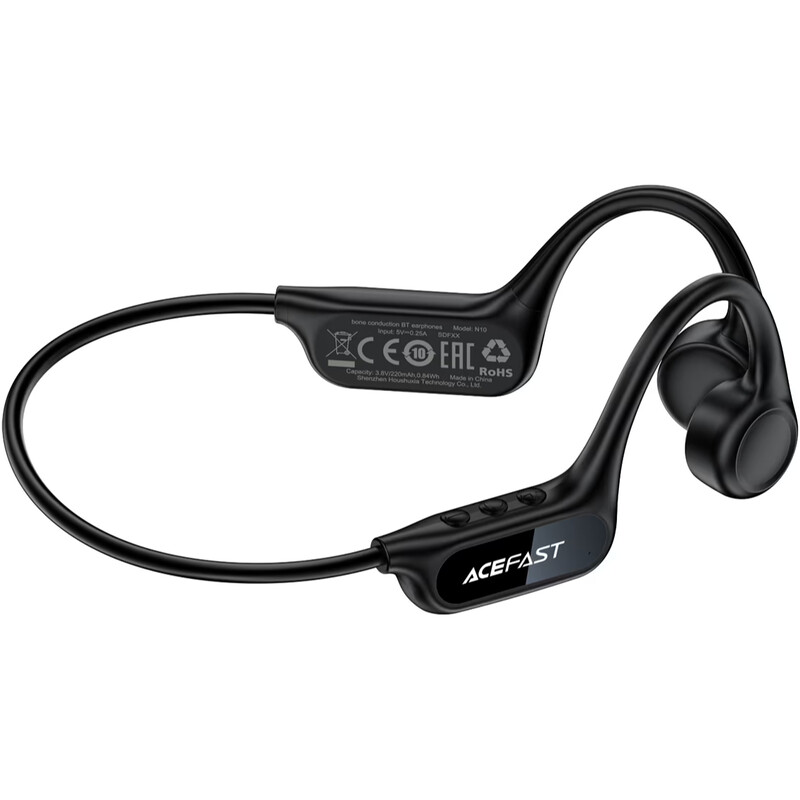 Bluetooth-гарнітура Acefast N10 Black (6974316287018)