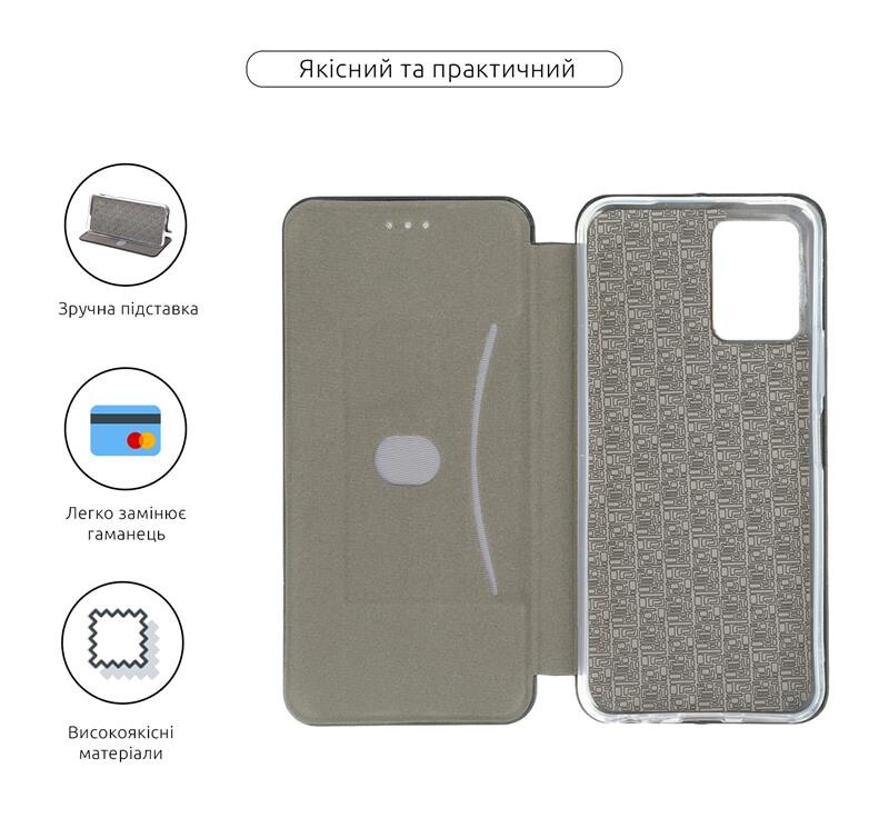 Чехол-книжка Armorstandart G-Case для Vivo Y21 Black (ARM60787)